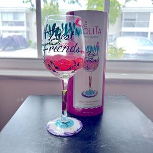 Lolita’s “best friend” wine glass